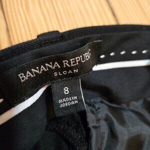 Banana Republic Sloan Skinny Ankle Pants - Black, Size 8